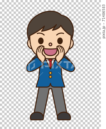 大声 男子学生 ブレザー 71486583