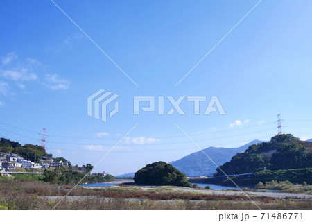 世界遺産 万葉の里 芋山背山と紀の川 世界遺産 万葉の里 芋山背山と紀の川 71486771
