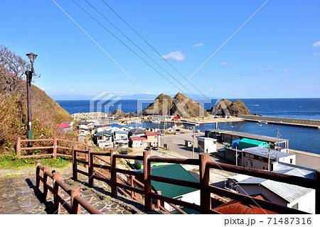 階段国道　竜飛岬　龍飛漁港　青森県東津軽郡外ヶ浜町 71487316