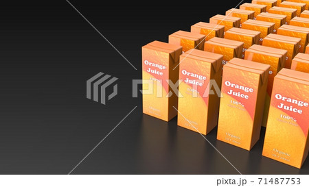 orange juice japanese black background multiple orange juice japanese black background multiple 71487753