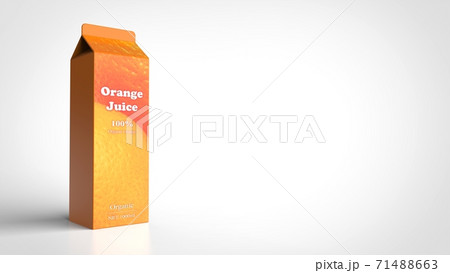 orange juice 1l left 3d rendering 71488663