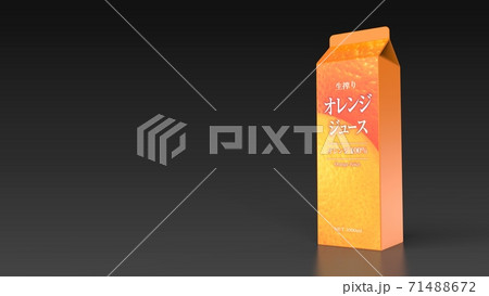 orange juice 1l japanese black background right 3d orange juice 1l japanese black background right 3d 71488672