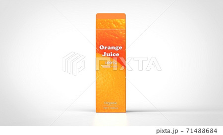 orange juice 1l front 3d rendering orange juice 1l front 3d rendering 71488684