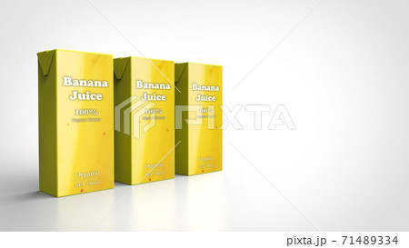 banana juice 3 left 3d rendering banana juice 3 left 3d rendering 71489334