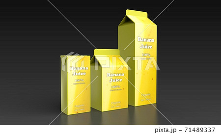 banana juice 3 size black background 3d rendering banana juice 3 size black background 3d rendering 71489337