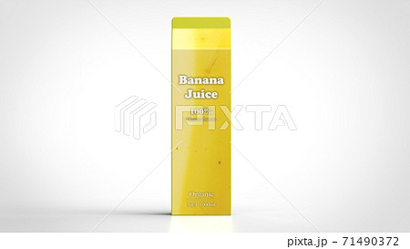 banana juice 1l front 3d rendering 71490372