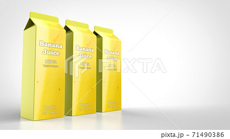 banana juice 1l 3 left 3d rendering banana juice 1l 3 left 3d rendering 71490386