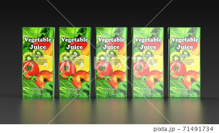 vegetable juice 5 black background front 3d render 71491734