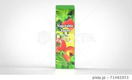 vegetable juice 1l front 3d rendering 71492053