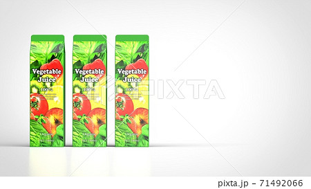 vegetable juice 1l 3 front left 3d rendering 71492066