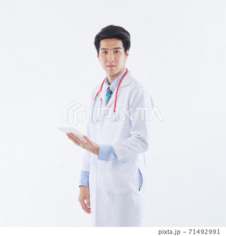 Portrait of the confident male pediatrician Portrait of the confident male pediatrician 71492991