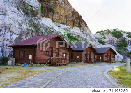 和歌山県 白崎海洋公園オートキャンプ場の写真素材