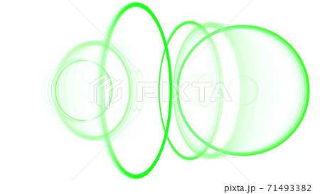 CGサークル　回転する複数のリング 71493382