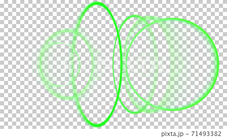 CGサークル　回転する複数のリング 71493382