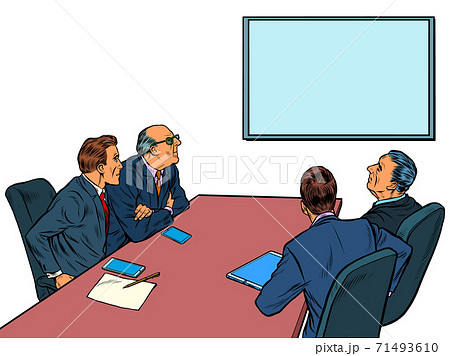 Working Business Meeting In The Meeting Roomのイラスト素材 Working Business Meeting In The Meeting Roomのイラスト素材