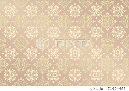 シームレスパターン ビンテージ文様壁紙 のイラスト素材
