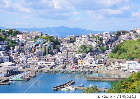 和歌山県 雑賀崎の街並み 和歌山県 雑賀崎の街並み 71495213