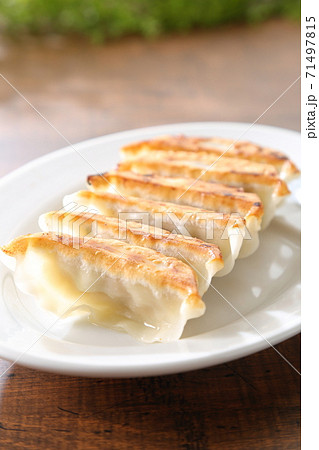 テーブルの焼き餃子 テーブルの焼き餃子 71497815