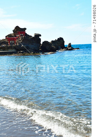 笠島海岸 弁天岩(新潟県) 笠島海岸 弁天岩(新潟県) 71498026