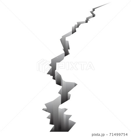 Cracked ground vector illustration isolated on white background 71499754