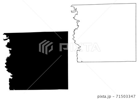 Schuyler County, Missouri (U.S. county, United States of America, USA, U.S., US) map vector illustration, scribble sketch Schuyler map 71503347