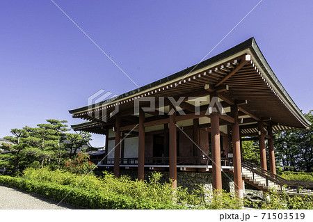 中宮寺　本堂　奈良県生駒郡斑鳩町 71503519
