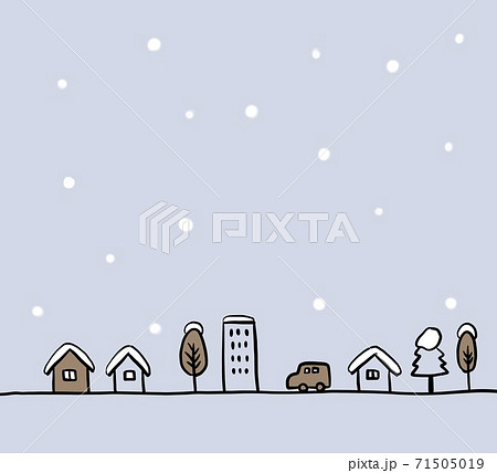 冬の背景イラストのイラスト素材 [71505019] - PIXTA