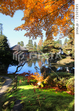 秋の御薬園（福島県・会津若松市） 71505895