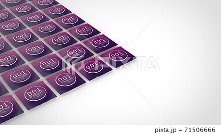 condoms multiple left 3d rendering 71506666