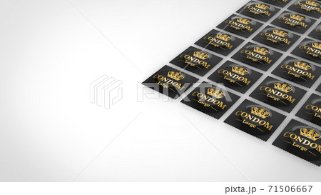 condoms black multiple right 3d rendering 71506667