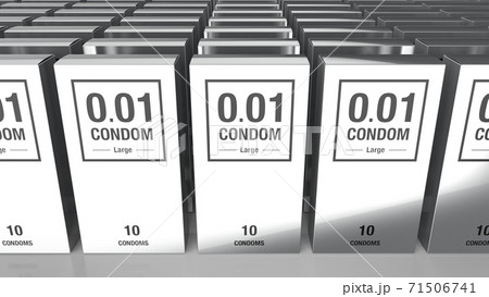 condom silver box black background multiple 3dのイラスト素材 [71506741] - PIXTA