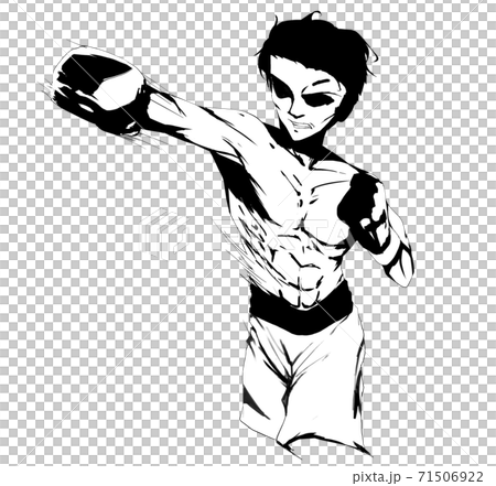 Right straight_black and white 71506922