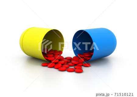 Open medicine capsule. Open medicine capsule. 71510121