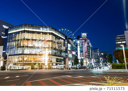 名古屋中区　錦　栄　広小路通　栄交差　都市風景 71511573