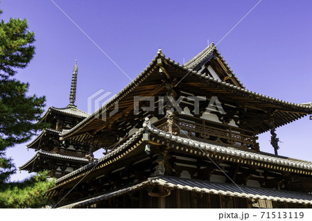 法隆寺　金堂　奈良県生駒郡斑鳩町 71513119