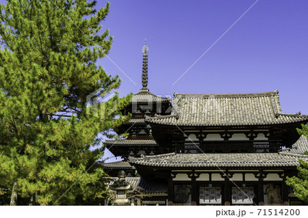 法隆寺　中門　奈良県生駒郡斑鳩町 71514200