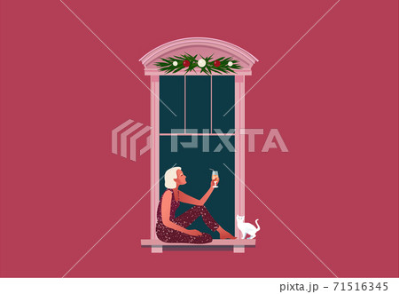 Window frames with neighbors doing daily things Window frames with neighbors doing daily things 71516345