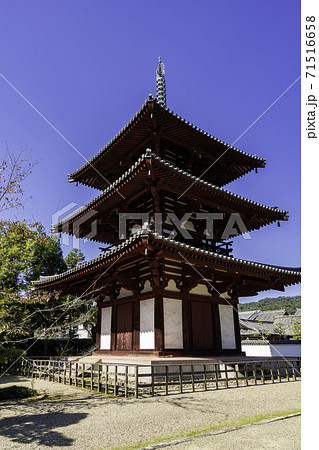 法輪寺　三重塔　奈良県生駒郡斑鳩町 71516658