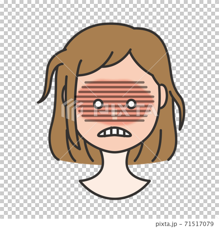 業腹な表情の女性 イラスト 業腹な表情の女性 イラスト 71517079