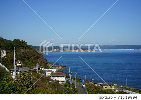 快晴の朝ドラロケ地　三陸鉄道堀内駅（袖が浜駅）、 71519894