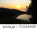 直島の風景 夕焼け 71520400