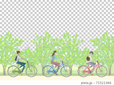 Women riding a bicycle Women riding a bicycle 71521368