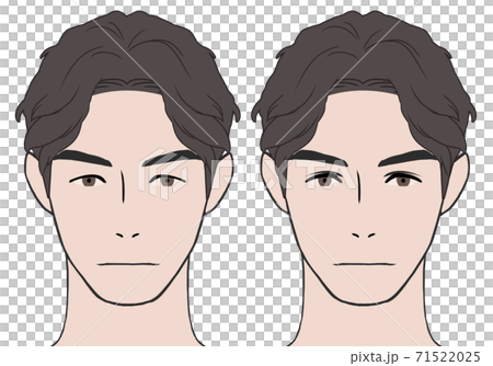 ひとえと二重比較男性 71522025