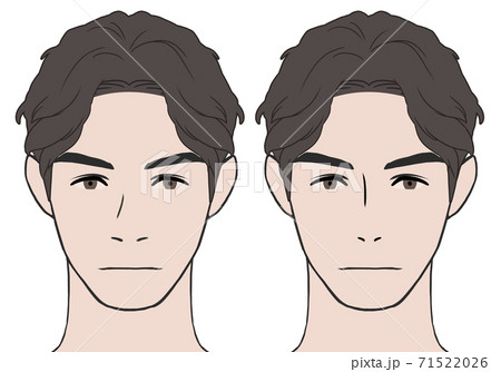 鼻筋、小鼻比較男性 71522026