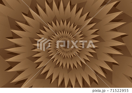 Star brown abstract vector pattern, Concentric star shapes - brown 71522955