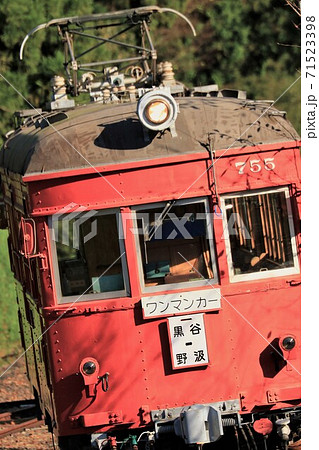 名鉄谷汲線 旧谷汲駅 モ755 赤い電車 名鉄谷汲線 旧谷汲駅 モ755 赤い電車 71523398