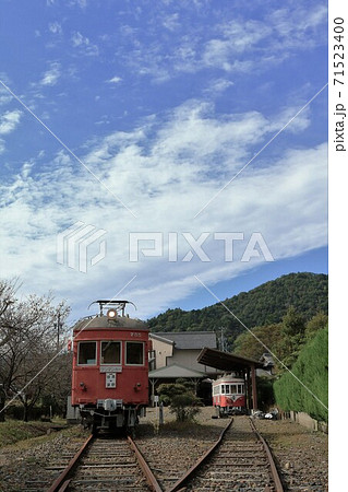 名鉄谷汲線 球谷汲駅 モ755 モ514 名鉄谷汲線 球谷汲駅 モ755 モ514 71523400