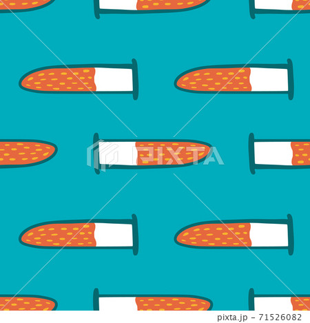 Medical seamless doodle pattern with flash simple ornament. Glass bulbs with red blood on blue background. Medical seamless doodle pattern with flash simple ornament. Glass bulbs with red blood on blue background. 71526082