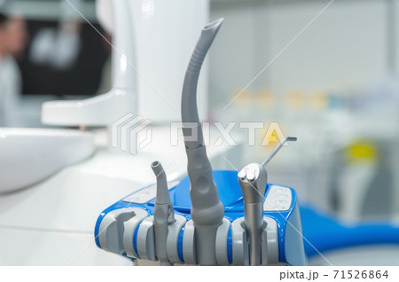 Dentist tools and equipment at dental office 71526864