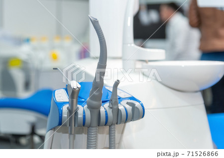 Dentist tools and equipment at dental office 71526866